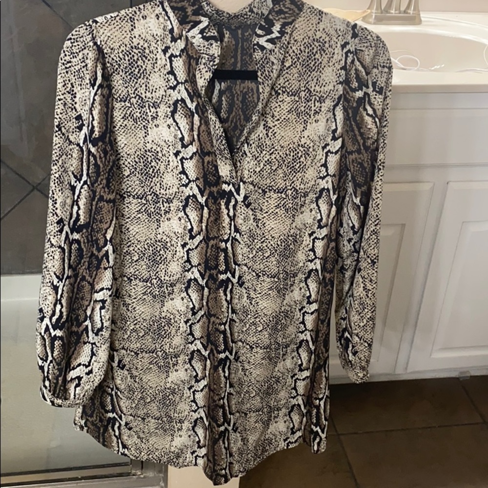 Snake Print Tunic Dress